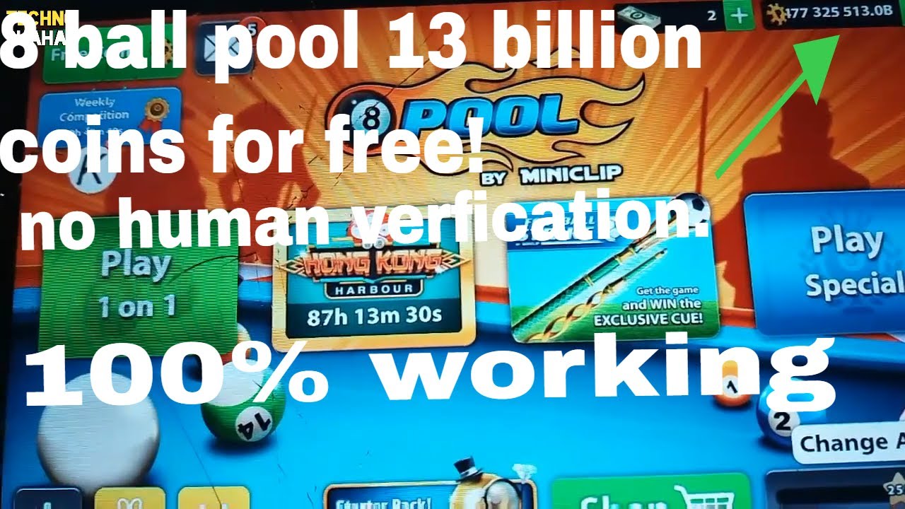 8 ball pool hack without human verification
